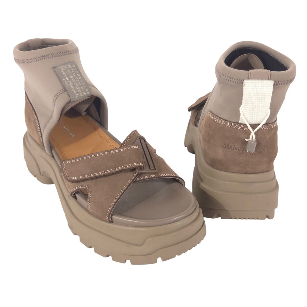 Maison Margiela Retro Fit Platform Sandals US 7 EU 37 Womens Olive Gray $890